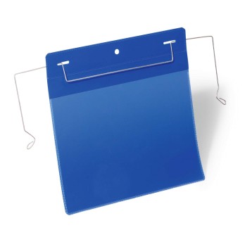 Kieszeń magazynowa wiszące z uchwytami z drutu A5 DURABLE kol. granatowy pozioma 50 szt. [175207]