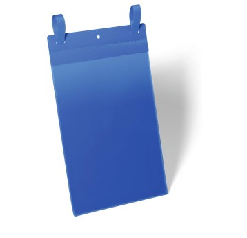 Kieszeń magazynowa z paskami montażowymi A4 DURABLE kol. granatowy pionowe 50 szt. [175007]