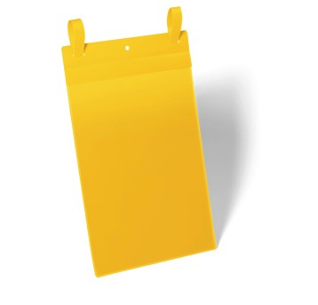 Kieszeń magazynowa z paskami montażowymi A4 DURABLE kol. żółty pionowa 50 szt. [175004]
