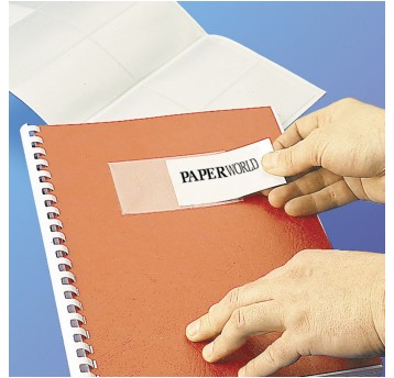 Kieszeń na tytuły samoprzylepna 60 x 95mm OPUS O.Pocket Sticky kol. przezroczysty 20 szt. [101023]