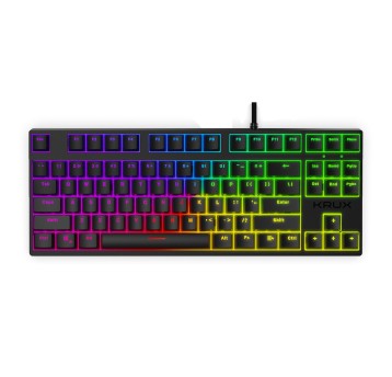 Klawiatura przewodowa KRUX Atax Pro RGB (Gateron Red) kol. czarny [KRX0081]