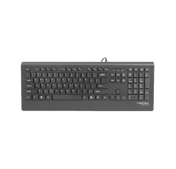 Klawiatura przewodowa NATEC Barracuda Slim kol. czarny US [NKL-0876]