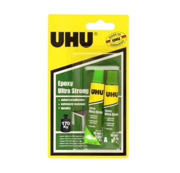 Klej dwuskładnikowy 2 x 10ml UHU Epoxy Ultra Strong [U37550]