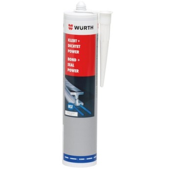 Klej poliuretanowy WURTH Power K+D 300ml kol. biały strukturalny [A23507201]