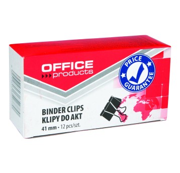Klips do dokumentów 41mm OFFICE PRODUCTS kol. czarny pudełko 12 szt. [18094119-05]