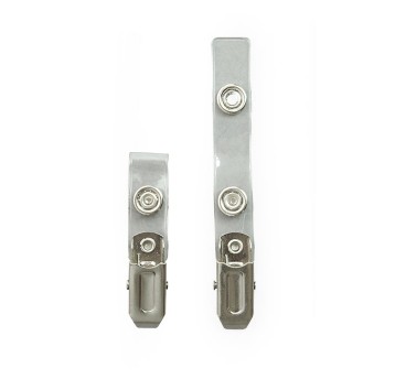 Klips do identyfikatorów ARGO CT-210 z paskiem na zatrzask kol. przezroczysty 100 szt. [601141]