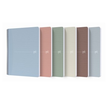 Kołonotatnik A4 kratka 50 kartek OXFORD MY REC'UP okładka karton miękka mix kolorów [400154145]