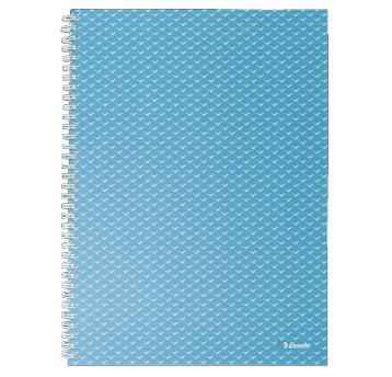 Kołonotatnik A4 kratka 80 kartek ESSELTE BREEZE okładka karton twarda kol. niebieski [628476]