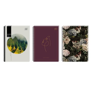 Kołonotatnik A4 kratka 80 kartek INTERDRUK okładka karton miękka mix kolorów [KOŁOZA480M]