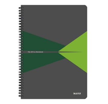 Kołonotatnik A4 kratka 90 kartek LEITZ THE OFFICE NOTEBOOK okładka PP kol. zielony [44950055]