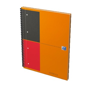 Kołonotatnik A4+ linia 80 kartek OXFORD NOTEBOOK okładka karton twarda wielokolorowy [100104036]