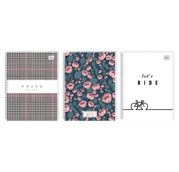 Kołonotatnik A5 kratka 160 kartek INTERDRUK okładka karton miękka mix kolorów [KOŁOZA5160M]