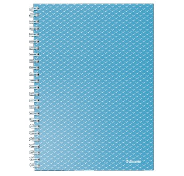 Kołonotatnik A5 kratka 80 kartek ESSELTE BREEZE okładka karton twarda kol. niebieski [628466]