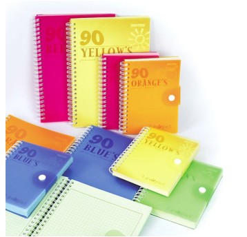 Kołonotatnik A5 kratka 90 kartek MINTRA NINETIS okładka kol. niebieski [90826]