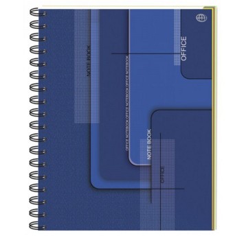 Kołonotatnik B5 kratka 160 kartek INTERDRUK okładka karton twarda mix kolorów z perforacją i kolorowym marginesem [KOŁOZB5160]