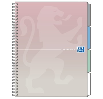 Kołonotatnik B5 kratka 80 kartek OXFORD PROJECTBOOK okładka PP mix kolorów pastelowych [400182995]