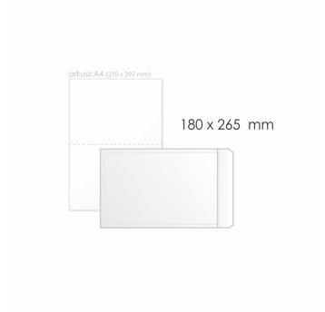 Koperta bąbelkowa D/14 HK BONG AirPro Green kol. biały papier 180 x 265mm 75/100/75g bez plastiku 100 szt. [12283]