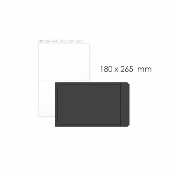 Koperta bąbelkowa D/14 HK BONG AirPro kol. czarny papier/folia 180 x 265mm 80/40g 1 szt. [12100]