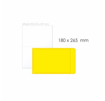 Koperta bąbelkowa D/14 HK BONG AirPro kol. żółty papier/folia 180 x 265mm 80/55g 1 szt. [12150]