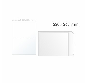 Koperta bąbelkowa E/15 HK BONG AirPro kol. biały papier/folia 220 x 265mm 80/60g 100 szt. [12217]