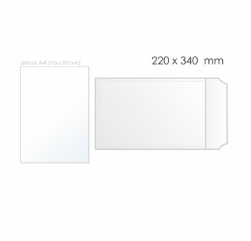 Koperta bąbelkowa F/16 HK BONG AirPro kol. biały papier/folia 220 x 340mm 75/40g 100 szt. [12219]