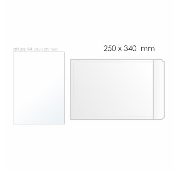 Koperta bąbelkowa G/17 HK BONG AirPro Green kol. biały papier 240 x 340mm 75/100/75g bez plastiku 1 szt. [12289]