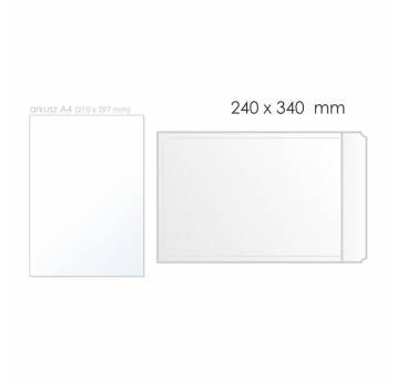 Koperta bąbelkowa G/17 HK BONG AirPro Green kol. biały papier 240 x 340mm 75/100/75g bez plastiku 100 szt. [12289]