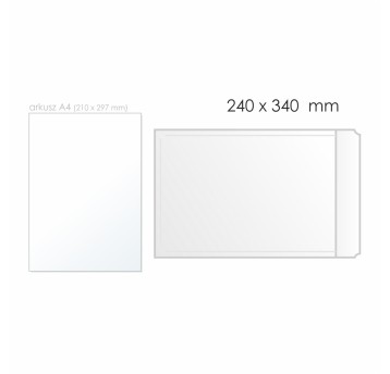 Koperta bąbelkowa G/17 HK BONG AirPro kol. biały papier/folia 240 x 340mm 80/60g 100 szt. [12221]