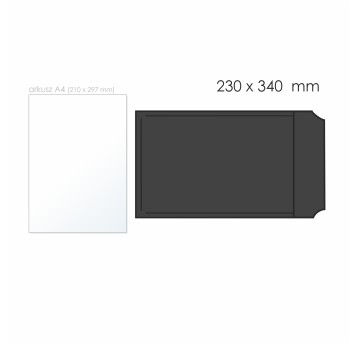 Koperta bąbelkowa G/17 HK BONG AirPro kol. czarny papier/folia 230 x 340mm 80/40g 1 szt. [12000]