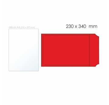 Koperta bąbelkowa G/17 HK BONG AirPro kol. czerwony papier/folia 230 x 340mm 80/55g 1 szt. [12044]