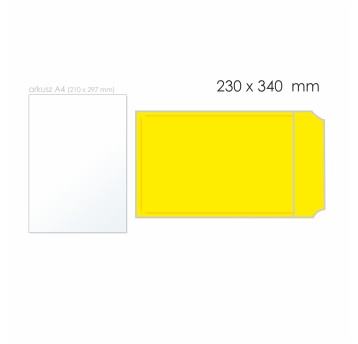 Koperta bąbelkowa G/17 HK BONG AirPro kol. żółty papier/folia 230 x 340mm 80/40g 1 szt. [12050]