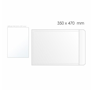 Koperta bąbelkowa K/20 HK BONG AirPro Green kol. biały papier 350 x 470mm 80/60g bez plastiku 50 szt. [12227]