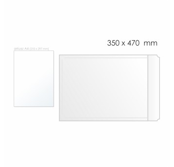 Koperta bąbelkowa K/20 HK BONG AirPro kol. biały papier/folia 350 x 470mm 80/60g foliowana 10 szt. [12227]