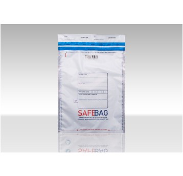 Koperta bezpieczna B4 HK BONG SafeBag kol. biały folia/LDPE 275 x 375 + 35mm 60g 100 szt. [Sb7602]