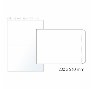 Koperta bezpieczna B5 HK BONG SafeBag kol. biały folia/LDPE 200 x 260 + 35mm 70mic 100 szt. [Sb7601]