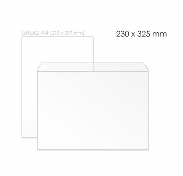 Koperta do listów przewozowych/przylga C4 HK BONG kol. przezroczysty folia 230 x 325mm 500 szt. [7506]