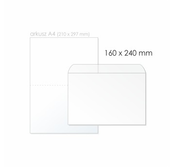 Koperta do listów przewozowych/przylga C5 HK BONG kol. przezroczysty folia 160 x 240mm 1000 szt. [7505]