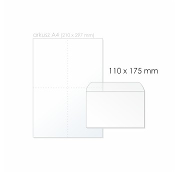 Koperta do listów przewozowych/przylga C6 HK BONG kol. przezroczysty folia 110 x 175mm 1000 szt. [7503]