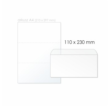 Koperta do listów przewozowych/przylga LD HK NC KOPERTY kol. przezroczysty folia 110 x 230mm 1000 szt. [66138097]