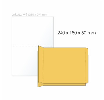 Koperta kartonowa A5 HK ELBA kol. brązowy karton 240 x 180 x 50mm 150g 1 szt. [400079262]