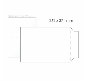 Koperta kartonowa C4+ HK BONG Brief Box kol. biało-szary karton 262 x 371mm 450g 100 szt. [7005]