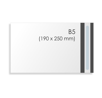 Koperta kurierska B5 HK BONG kol. biały folia 190 x 250mm foliopak 100 szt. [68289]