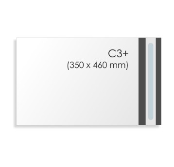 Koperta kurierska C3+ HK BONG kol. biały folia 350 x 460mm foliopak 100 szt. [68293]