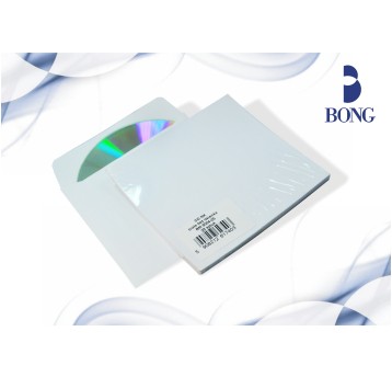 Koperta na CD SK BONG kol. biały papier 125 x 125mm 80g 1 szt. [9004]