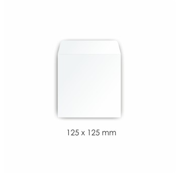 Koperta na CD SK BONG kol. biały papier 125 x 125mm 80g 1 szt. [9004]