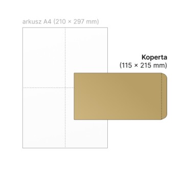 Koperta ochronna HK NC KOPERTY sumo kol. brązowy papier 115 x 215mm 50 szt. [88033020]