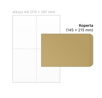 Koperta ochronna HK NC KOPERTY sumo kol. brązowy papier 145 x 215mm 50 szt. [88133020]