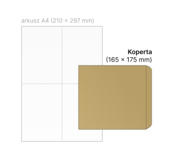 Koperta ochronna HK NC KOPERTY sumo kol. brązowy papier 165 x 175mm 50 szt. [SU 15CD-BZ]