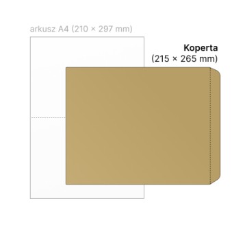Koperta ochronna HK NC KOPERTY sumo kol. brązowy papier 215 x 265mm 50 szt. [88333020]