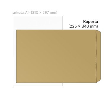 Koperta ochronna HK NC KOPERTY sumo kol. brązowy papier 225 x 340mm 50 szt. [88533020]